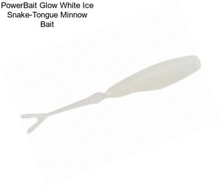 PowerBait Glow White Ice Snake-Tongue Minnow Bait