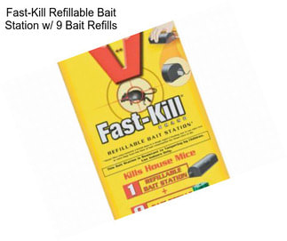 Fast-Kill Refillable Bait Station w/ 9 Bait Refills