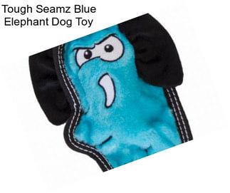 Tough Seamz Blue Elephant Dog Toy