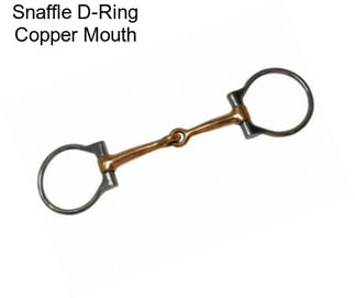 Snaffle D-Ring Copper Mouth