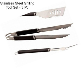 Stainless Steel Grilling Tool Set - 3 Pc