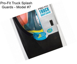 Pro-Fit Truck Splash Guards - Model #7