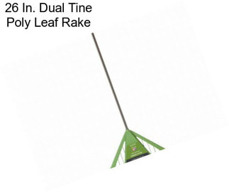 26 In. Dual Tine Poly Leaf Rake