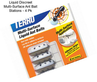 Liquid Discreet Multi-Surface Ant Bait Stations - 4 Pk