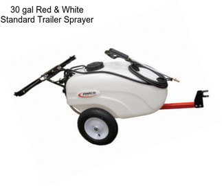 30 gal Red & White Standard Trailer Sprayer