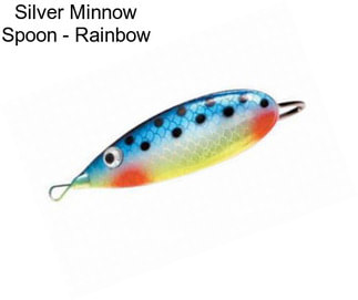 Silver Minnow Spoon - Rainbow
