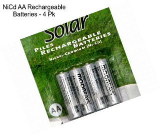 NiCd AA Rechargeable Batteries - 4 Pk