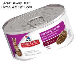 Adult Savory Beef Entree Wet Cat Food