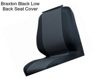 Braxton Black Low Back Seat Cover