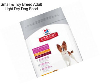 Small & Toy Breed Adult Light Dry Dog Food