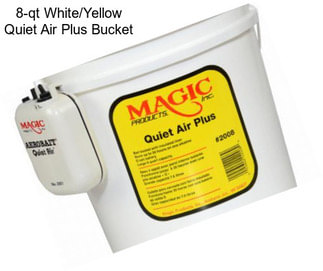8-qt White/Yellow Quiet Air Plus Bucket