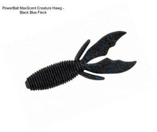 PowerBait MaxScent Creature Hawg - Black Blue Fleck