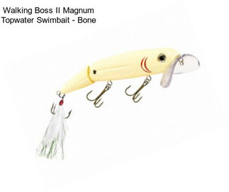 Walking Boss II Magnum Topwater Swimbait - Bone