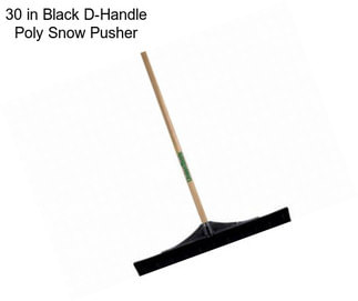 30 in Black D-Handle Poly Snow Pusher