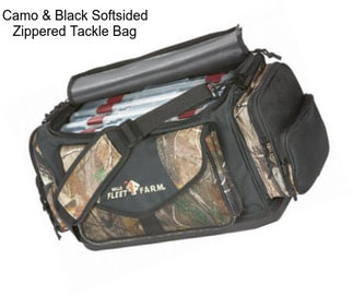 Camo & Black Softsided Zippered Tackle Bag