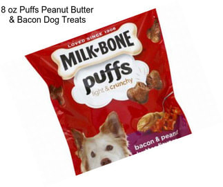 8 oz Puffs Peanut Butter & Bacon Dog Treats