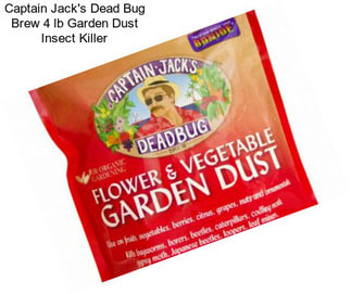 Captain Jack\'s Dead Bug Brew 4 lb Garden Dust Insect Killer