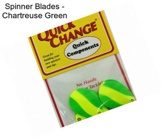 Spinner Blades - Chartreuse Green