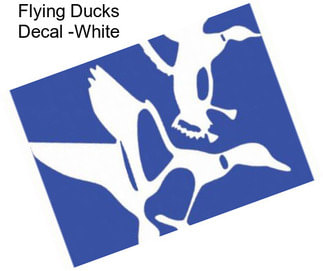 Flying Ducks Decal -White