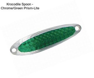 Krocodile Spoon - Chrome/Green Prism-Lite