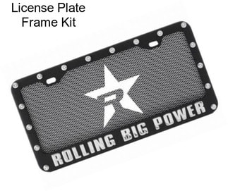 License Plate Frame Kit