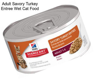Adult Savory Turkey Entree Wet Cat Food
