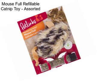 Mouse Full Refillable Catnip Toy - Assorted