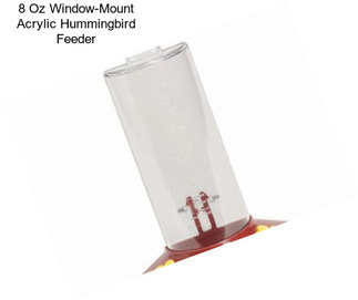 8 Oz Window-Mount Acrylic Hummingbird Feeder