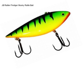 JB Rattler Firetiger Musky Rattle Bait