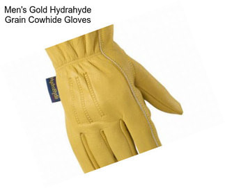 Men\'s Gold Hydrahyde Grain Cowhide Gloves