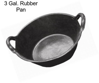 3 Gal. Rubber Pan
