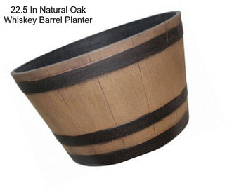 22.5 In Natural Oak Whiskey Barrel Planter