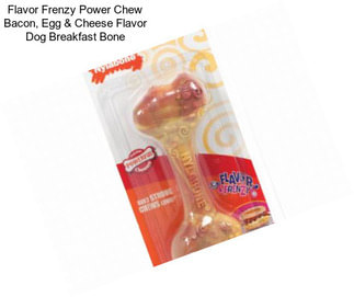 Flavor Frenzy Power Chew Bacon, Egg & Cheese Flavor Dog Breakfast Bone