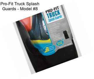 Pro-Fit Truck Splash Guards - Model #8