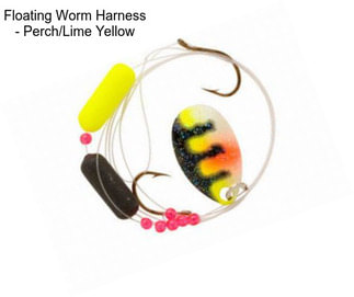 Floating Worm Harness - Perch/Lime Yellow