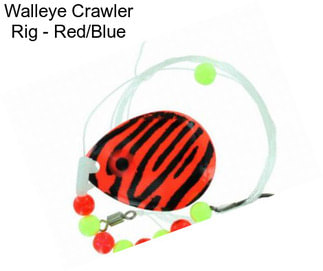 Walleye Crawler Rig - Red/Blue