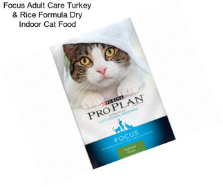 Focus Adult Care Turkey & Rice Formula Dry Indoor Cat Food