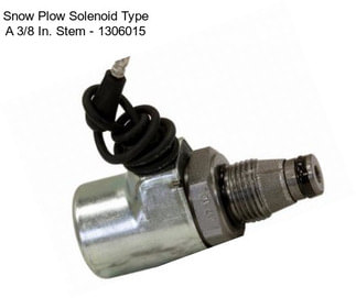 Snow Plow Solenoid Type A 3/8 In. Stem - 1306015