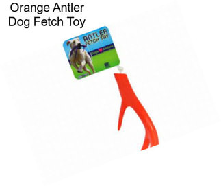 Orange Antler Dog Fetch Toy