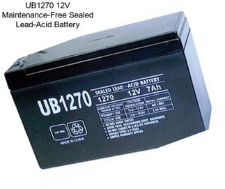 UB1270 12V Maintenance-Free Sealed Lead-Acid Battery