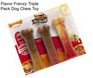 Flavor Frenzy Triple Pack Dog Chew Toy