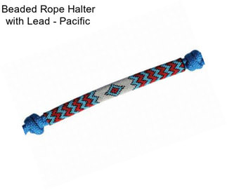 Beaded Rope Halter with Lead - Pacific