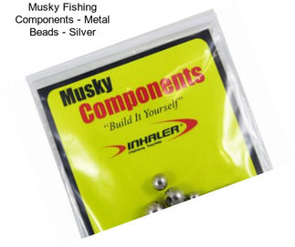 Musky Fishing Components - Metal Beads - Silver