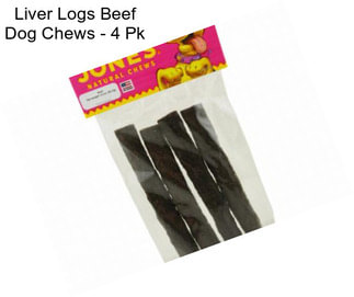 Liver Logs Beef Dog Chews - 4 Pk