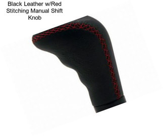 Black Leather w/Red Stitching Manual Shift Knob