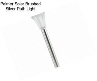 Palmer Solar Brushed Silver Path Light