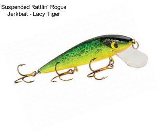 Suspended Rattlin\' Rogue Jerkbait - Lacy Tiger