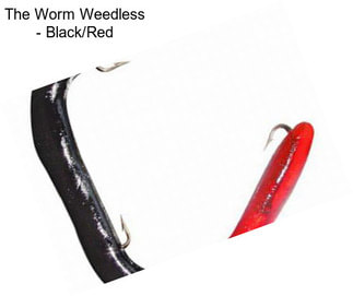 The Worm Weedless - Black/Red