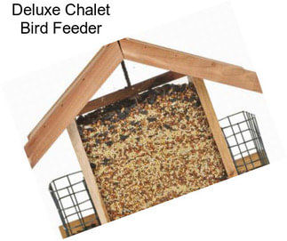 Deluxe Chalet Bird Feeder