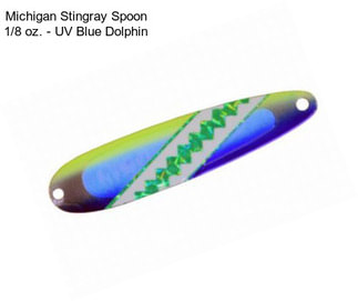 Michigan Stingray Spoon 1/8 oz. - UV Blue Dolphin